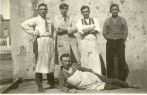 Anton Schlachter in Argentina. 2nd. left.