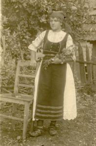 Anna Turuc in her Romanian culture dress ABT 1918